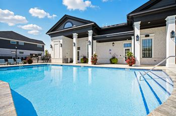 Sparkling heated pool
